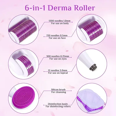 [Gangnam Isle] 6-in-1 Derma Roller System – Face & Body Microneedling Kit