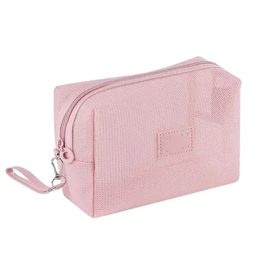[GANGNAM ISLE] Style 2 Square Cosmetic Bag – Pink