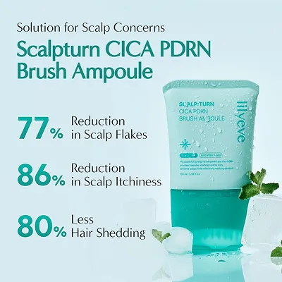 [LILY EVE] SCALP:TURN CICA PDRN Brush Ampoule 30ml