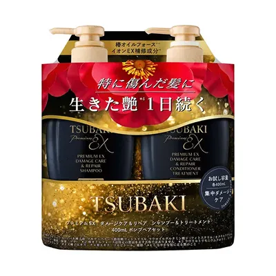 [TSUBAKI] Premium EX Damage Care & Repair Shampoo & Conditioner Set