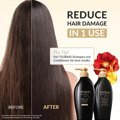 [TSUBAKI] Premium EX Damage Care & Repair Shampoo & Conditioner Set — view 3