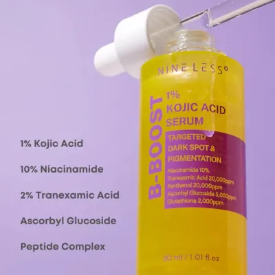 [NINE LESS] B-Boost 1% Kojic Acid Serum 30ml — view 3