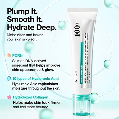 [ANUA] PDRN Hyaluronic Acid 100 Moisture Cream 60ml — view 3