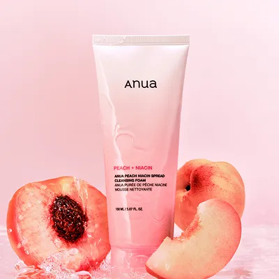 [ANUA] Peach Niacin Spread Cleansing Foam 150ml — view 3