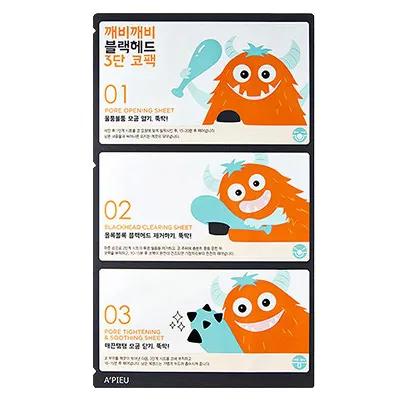 [APIEU] Goblin Blackhead 3-Step Nose Pack