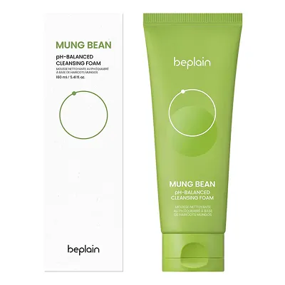 [BEPLAIN] Mung Bean pH-Balanced Cleansing Foam 160ml