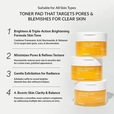 [CELIMAX] Pore+Dark Spot Brightening Pad (40 pads) — view 3