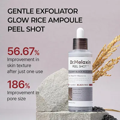 [Dr.Melaxin] Peel Shot Exfoliant Black Rice Ampoule 80ml