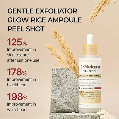[Dr.Melaxin] Peel Shot Exfoliant White Rice Ampoule 80ml