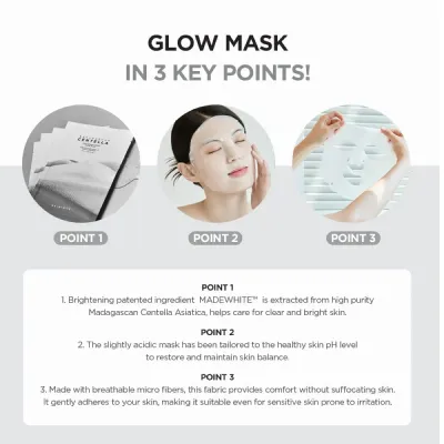 [SKIN1004] Madagascar Centella Tone Brightening Glow Mask 25ml 1pc