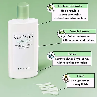 [SKIN1004] Madagascar Centella Tea-Trica Soothing Sun Milk 50ml