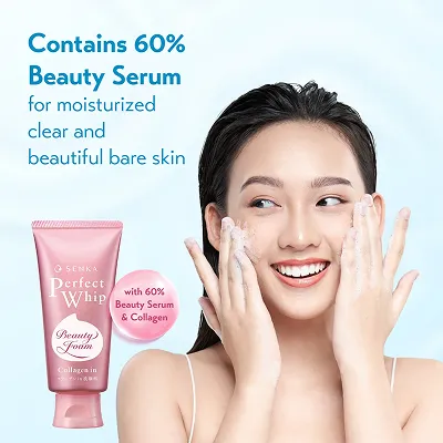 [SHISEIDO] Senka Perfect Whip Collagen In Beauty Face Foam 120g — view 3