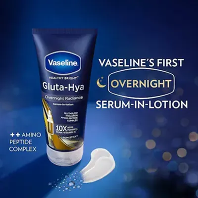[VASELINE] Healthy Bright Gluta-Hya Serum Burst Lotion Overnight Radiance Repair 290ml