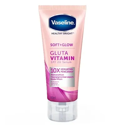 [VASELINE] Healthy Bright Soft + Glow Gluta Vitamin Body Serum SPF 20 PA++ 180ml