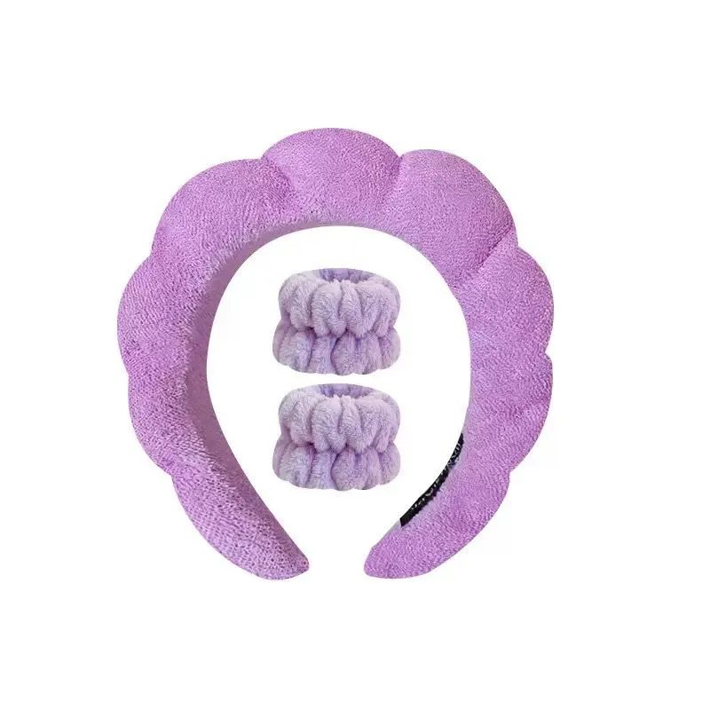 [GANGNAM ISLE] Plush Headband & Wrist Washband Set 3 PCS — view 5
