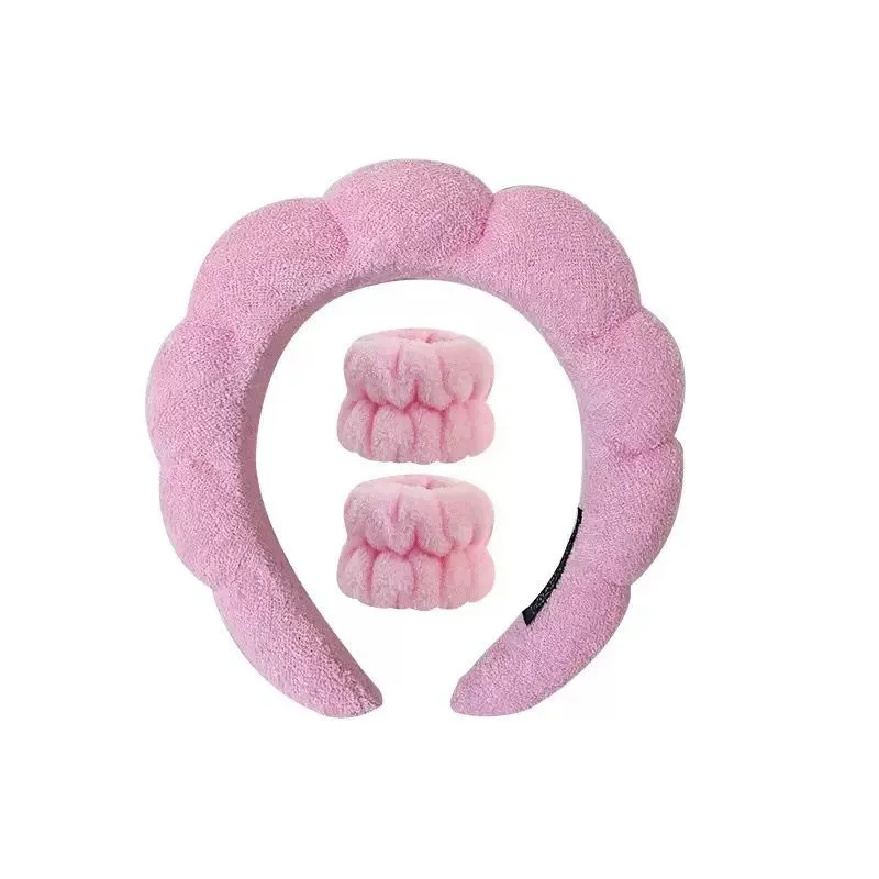 [GANGNAM ISLE] Plush Headband & Wrist Washband Set 3 PCS — view 3