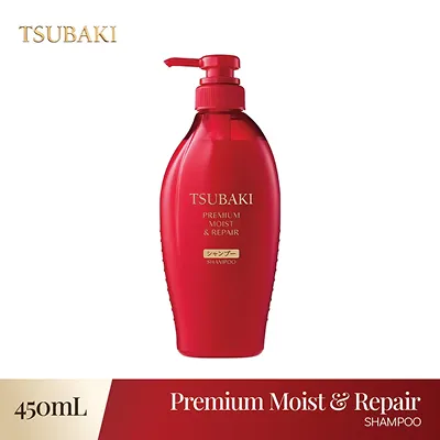 [SHISEIDO] Tsubaki Premium Moist & Repair Shampoo & Conditioner Set 450ML — view 4