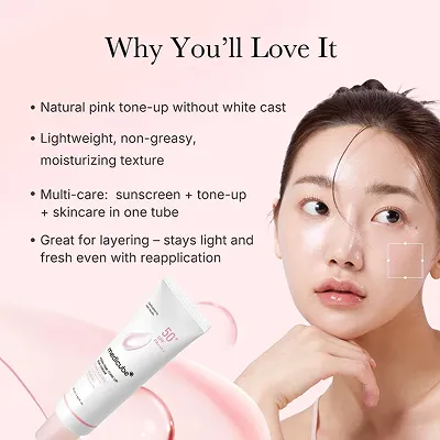[MEDICUBE] PDRN Pink Tone Up Sun Cream SPF50+ PA++++ 50ml — view 2
