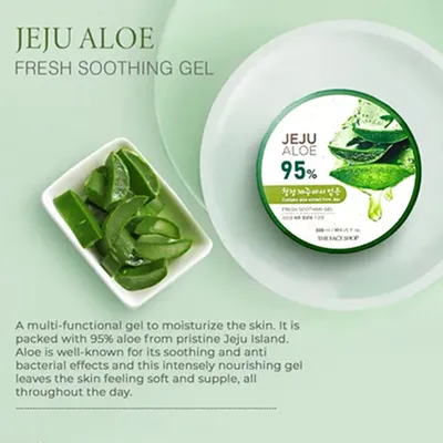 [THE FACE SHOP] Jeju Aloe 95% Fresh Soothing Gel 300ml