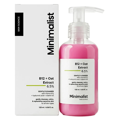 [MINIMALIST] B12 + Oat Extract 6.5% Gentle Cleanser 120ml