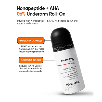 [MINIMALIST] Nonapeptide + AHA 6% Underarm Roll-On 40ml — view 2