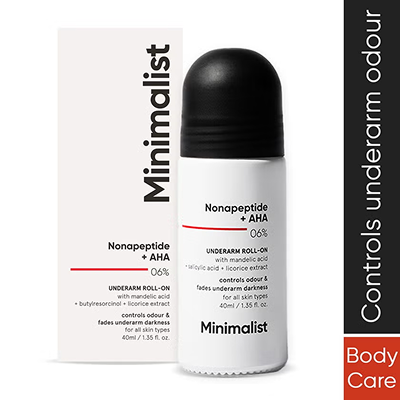 [MINIMALIST] Nonapeptide + AHA 6% Underarm Roll-On 40ml