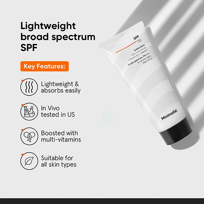 [MINIMALIST] Multi-Vitamin SPF 50 PA++++ Sunscreen 50g