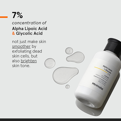 [MINIMALIST] Alpha Lipoic + Glycolic 7% Cleanser 100ml